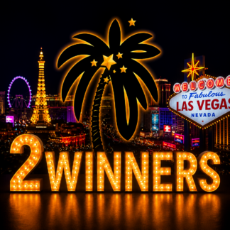 2 winners of 100 Las Vegas entries